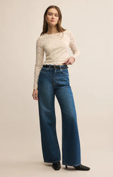 AURORA LACE TOP IN CLOUD