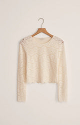 AURORA LACE TOP IN CLOUD