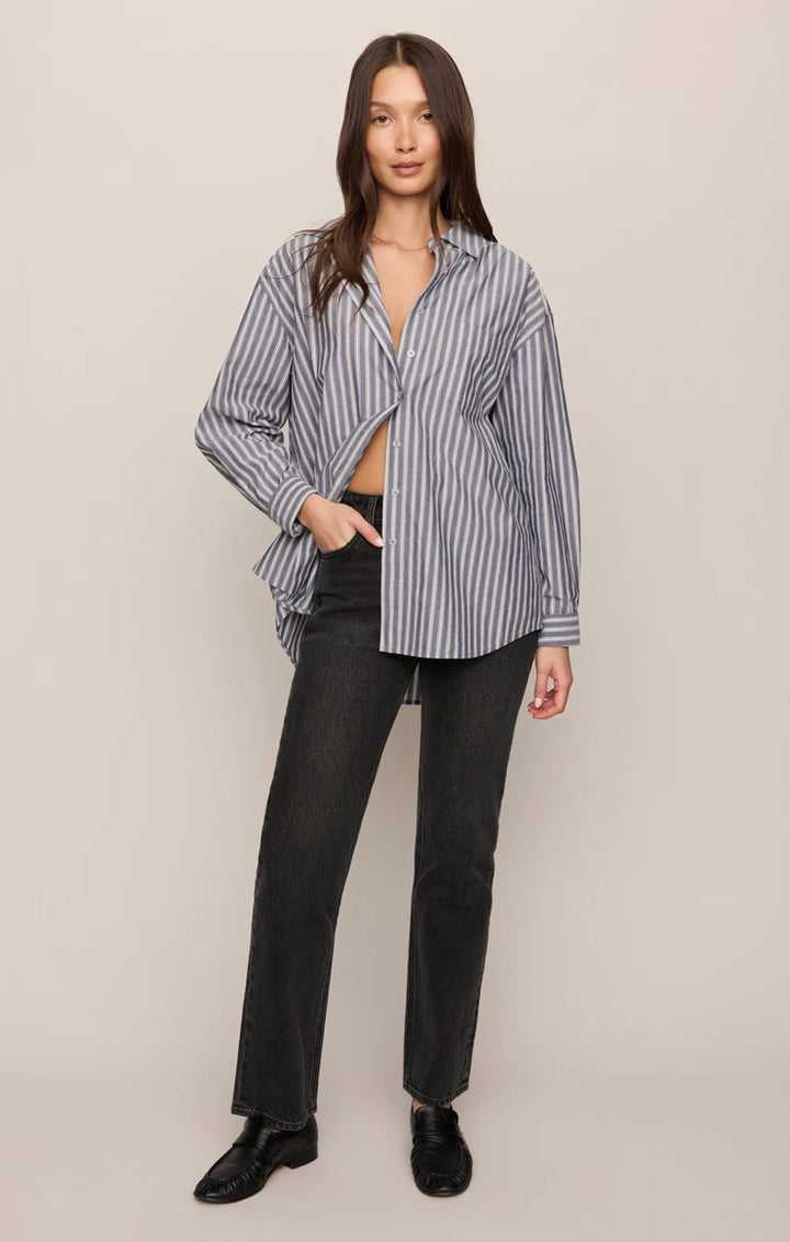 The Gallery Striped Button Up