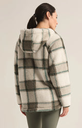 CROSS COUNTRY PLAID SHERPA JACKET