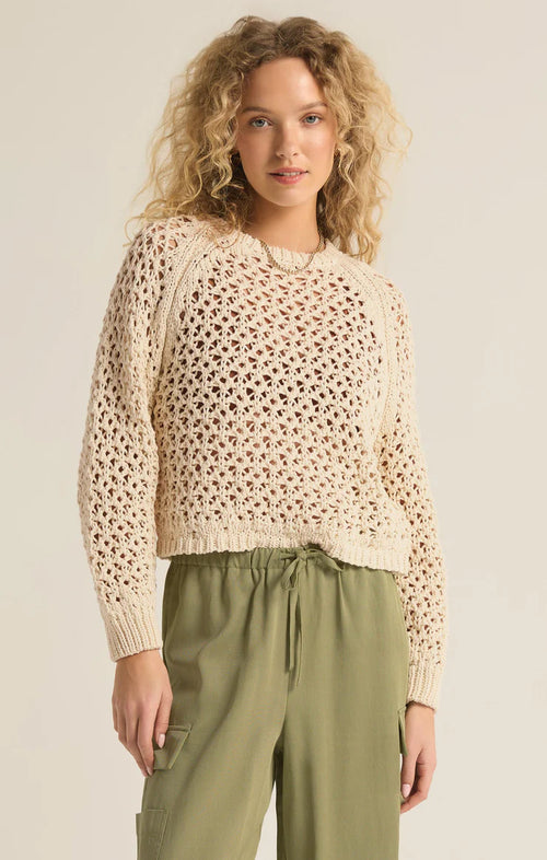 Z SUPPLY CASSIAN SWEATER IN SEA SALT