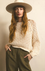 Z SUPPLY CASSIAN SWEATER IN SEA SALT