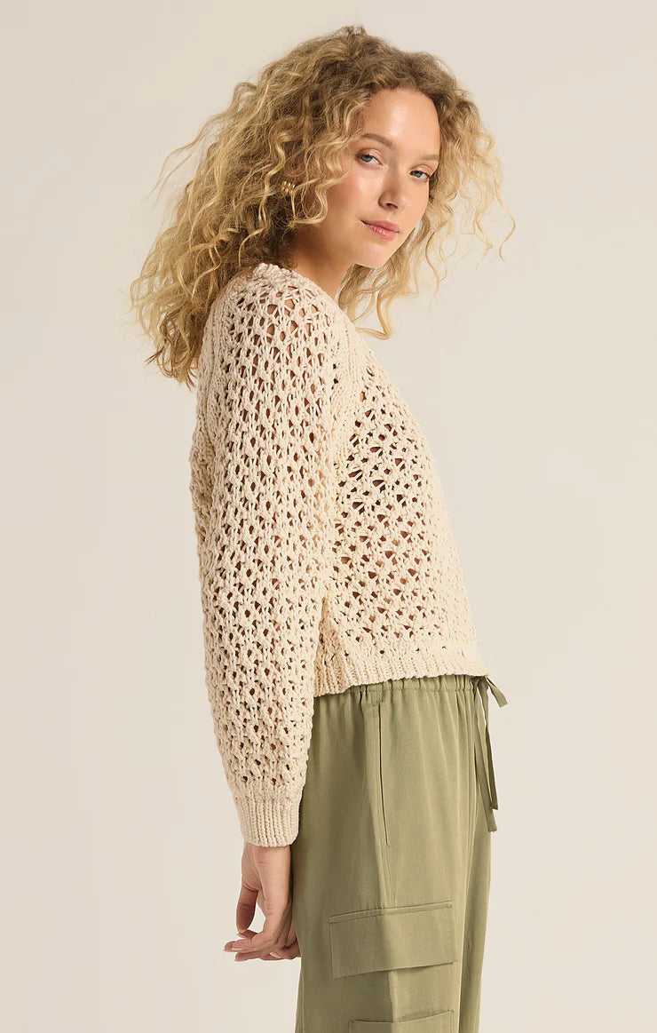 Z SUPPLY CASSIAN SWEATER IN SEA SALT
