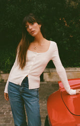 Z SUPPLY EMELIE BUTTON UP SWEATER
