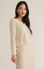 Z SUPPLY CARDI CROCHET TOP