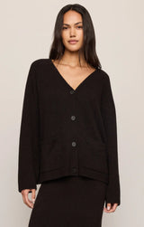 Cozy Moment Cardigan in Dark Roast