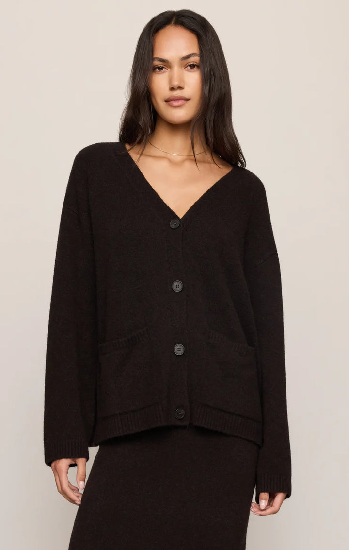 Cozy Moment Cardigan in Dark Roast