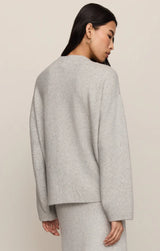 Cozy Moment Cardigan in Feather Grey