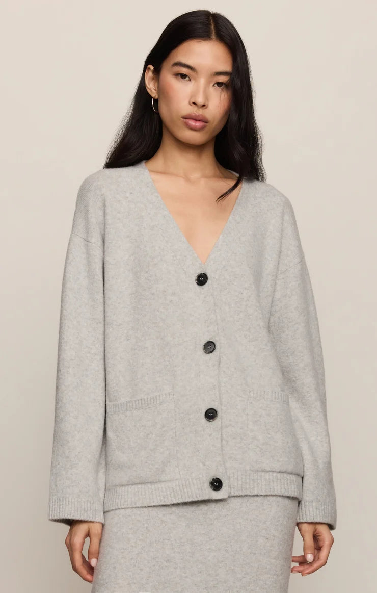 Cozy Moment Cardigan in Feather Grey
