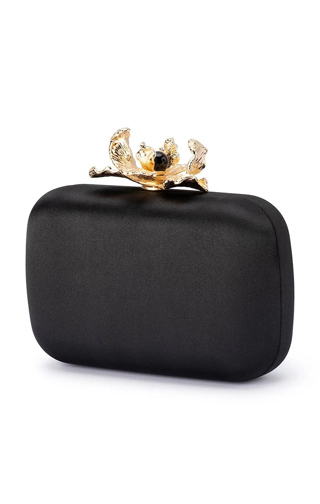 ADELE ORCHID LOCK CLUTCH