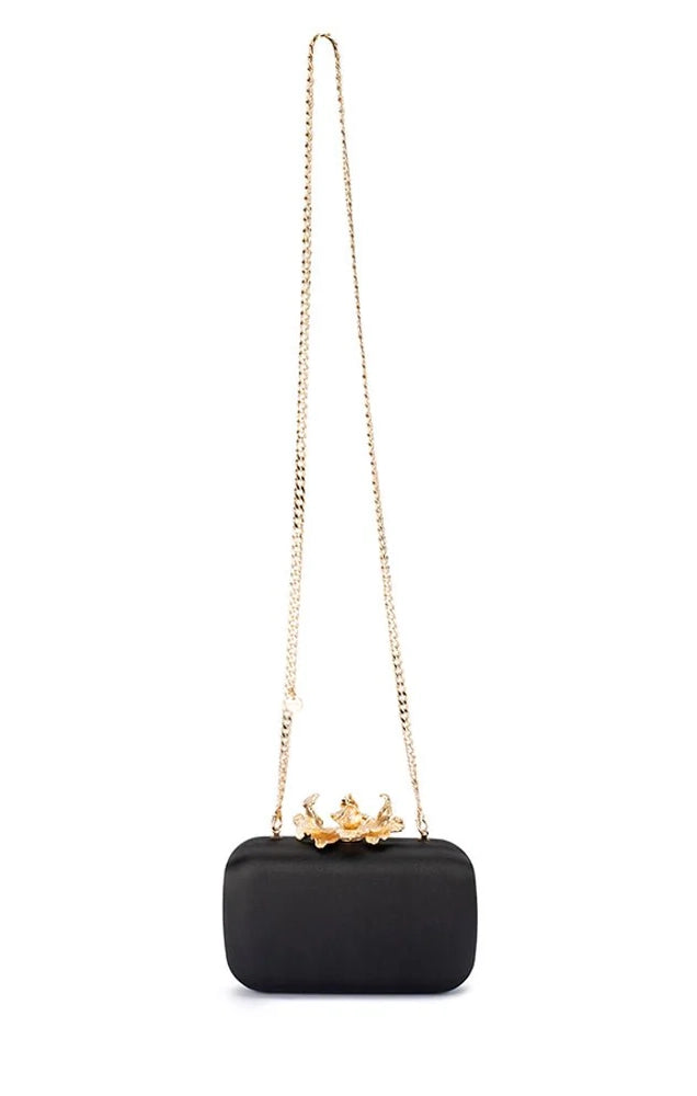 ADELE ORCHID LOCK CLUTCH