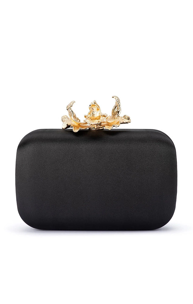 ADELE ORCHID LOCK CLUTCH