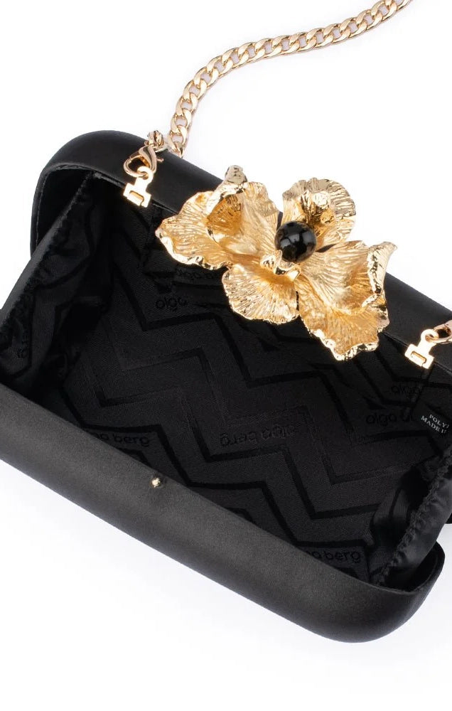 ADELE ORCHID LOCK CLUTCH