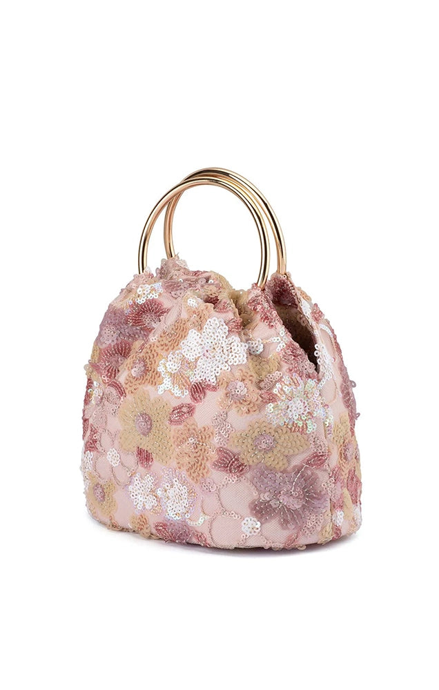 ALFIE FLORAL SEQUIN BAG