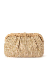 Amalia Pleated Woven Clutch