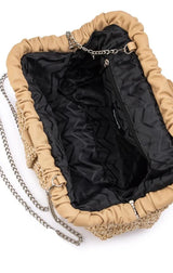 Amalia Pleated Woven Clutch