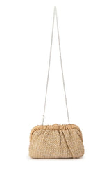 Amalia Pleated Woven Clutch
