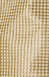BIANCA BALL MESH HANDLE BAG IN GOLD