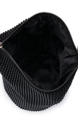 BIANCA BALL MESH HANDLE BAG IN BLACK
