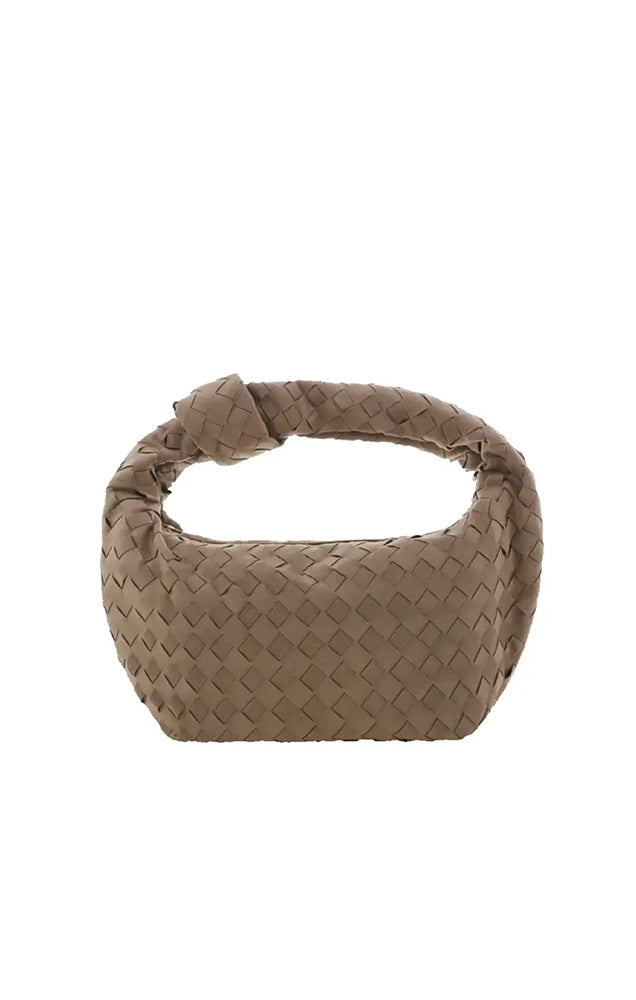 KERI HANDLE BAG IN FAWN SUEDE