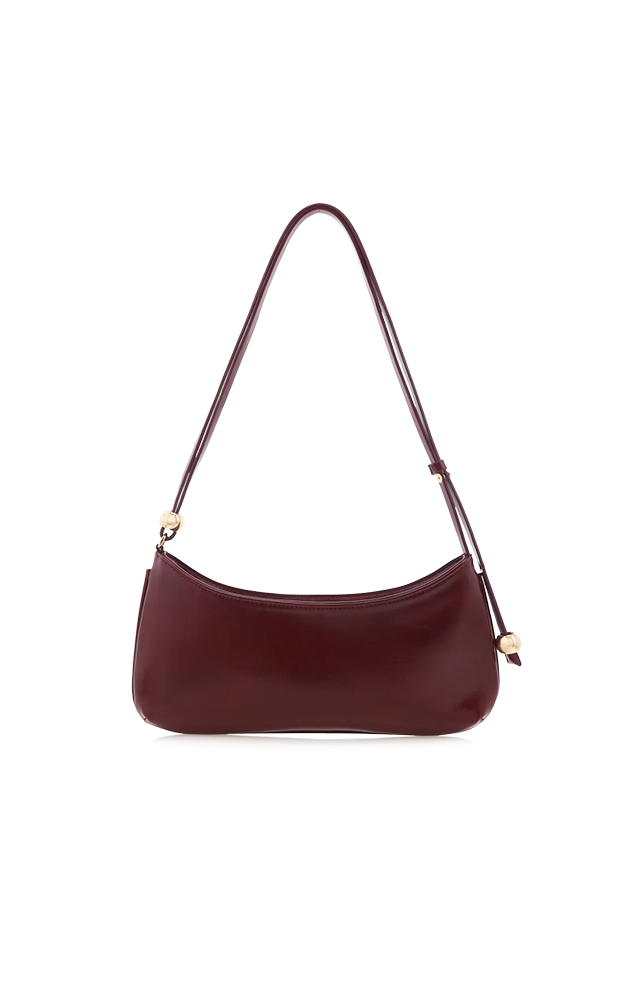 ROSABELLE SHOULDER BAG IN DEEP ROUGE SHINE