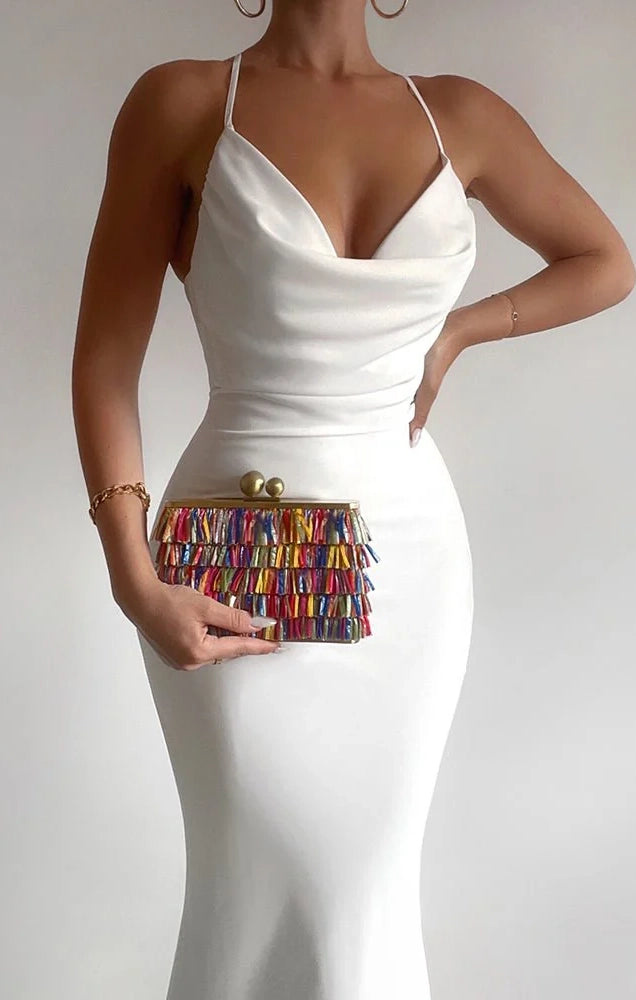 Carlita Carnivale Fringe Clutch Bag