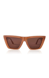 MELROSE SUNGLASSES IN LIGHT TAUPE/LIGHT BROWN
