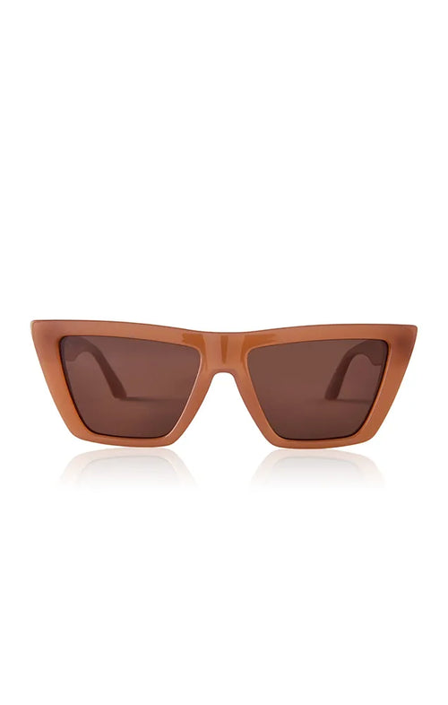 dime. MELROSE SUNGLASSES IN LIGHT TAUPE/LIGHT BROWN