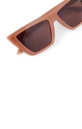 MELROSE SUNGLASSES IN LIGHT TAUPE/LIGHT BROWN