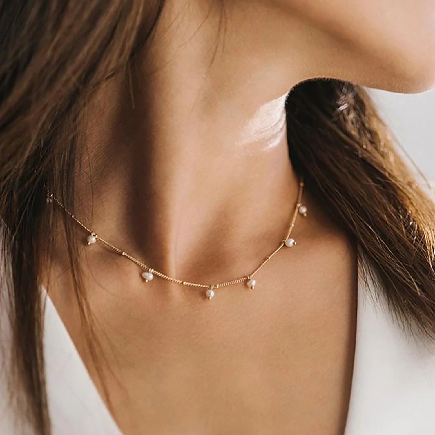 DOT PEARL NECKLACE