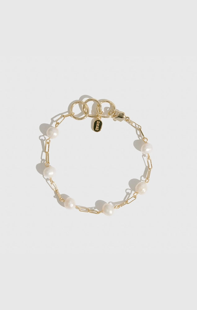 Paperclips & Pearls Bracelet