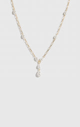 Paperclips & Pearls Necklace