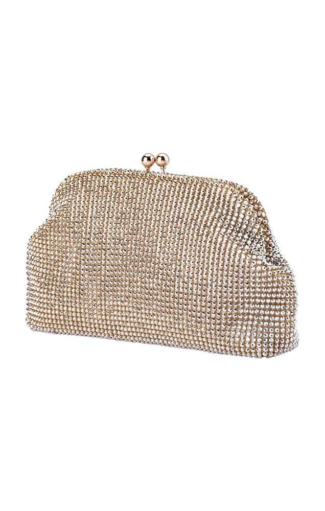 Ela Crystal Mesh Clutch