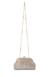 Ela Crystal Mesh Clutch