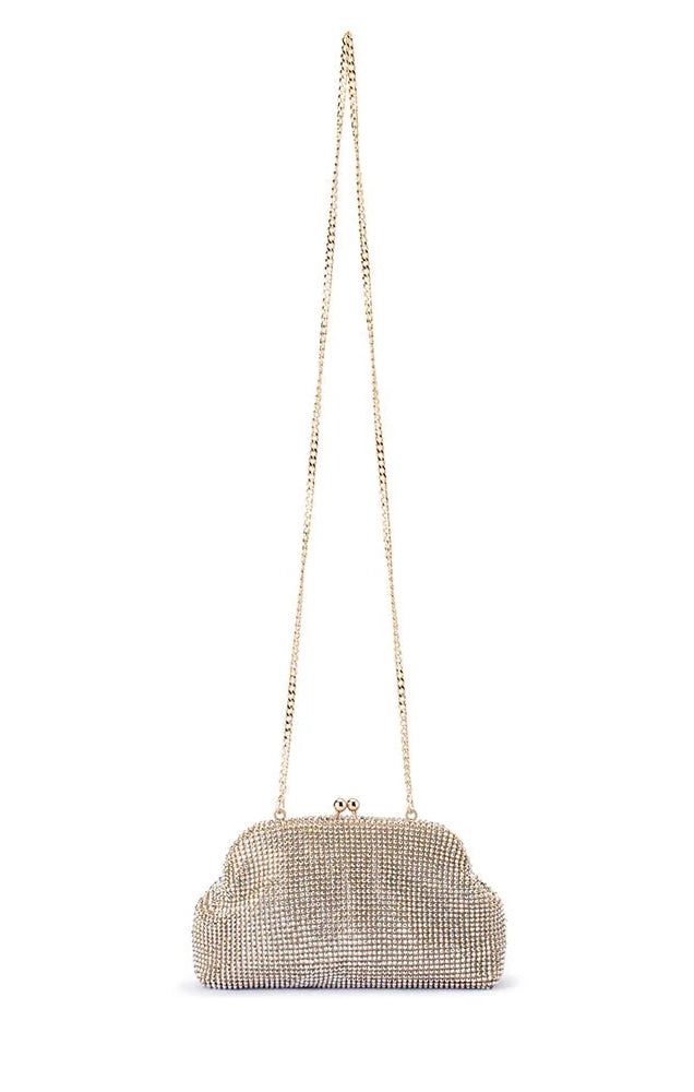 Ela Crystal Mesh Clutch