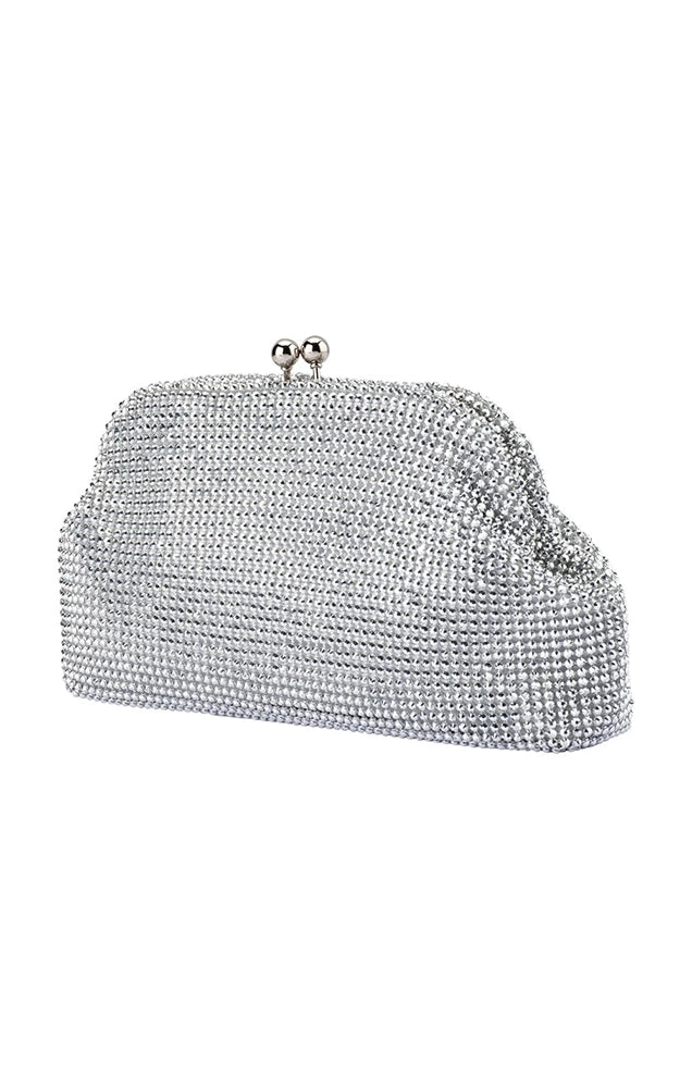 Ela Crystal Mesh Clutch