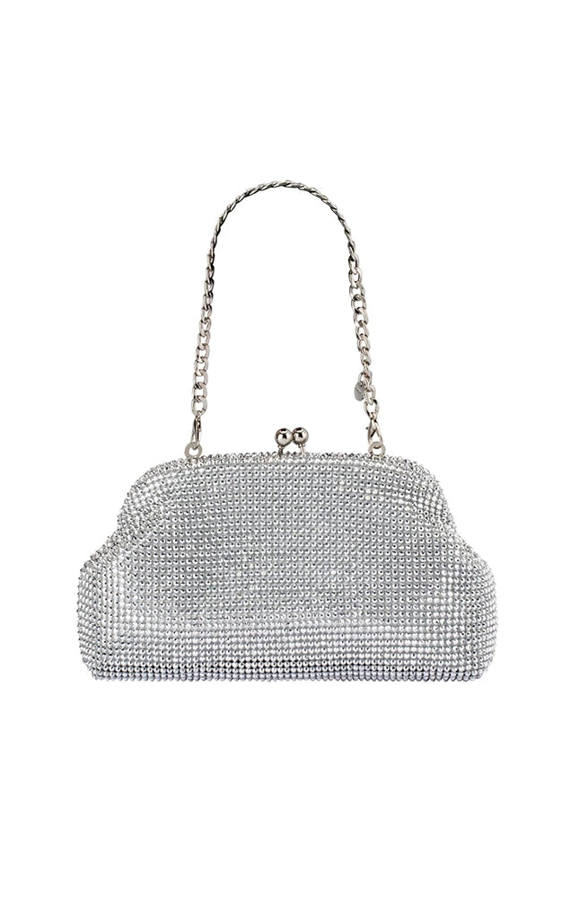 Ela Crystal Mesh Clutch