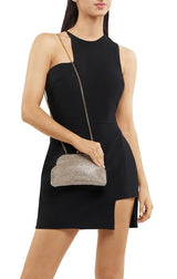Ela Crystal Mesh Clutch
