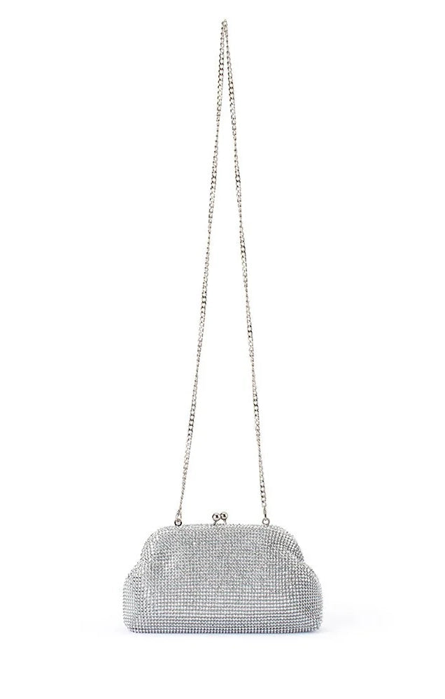 Ela Crystal Mesh Clutch