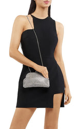 Ela Crystal Mesh Clutch