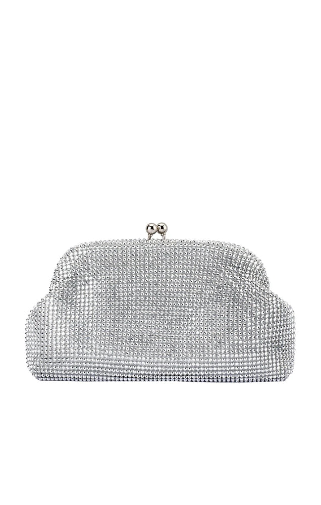 Ela Crystal Mesh Clutch