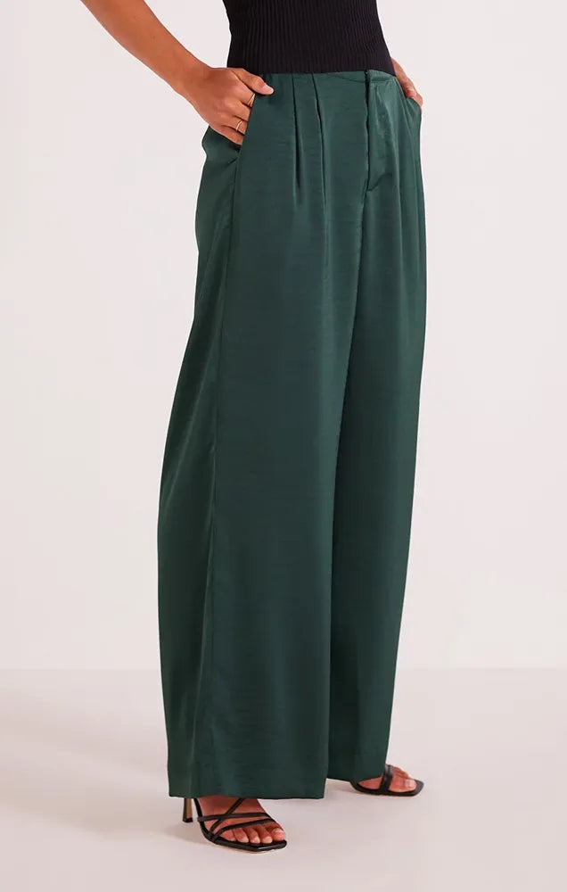 ERIN SATIN WIDE LEG PANT