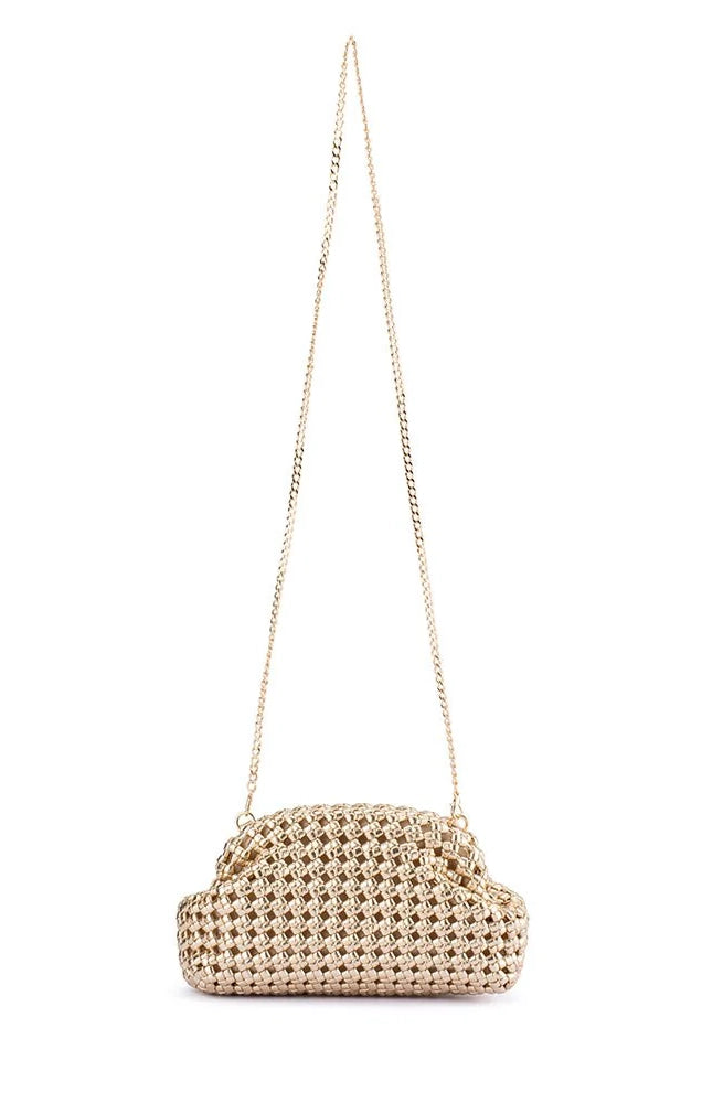 EVERLY HAND WOVEN CLUTCH