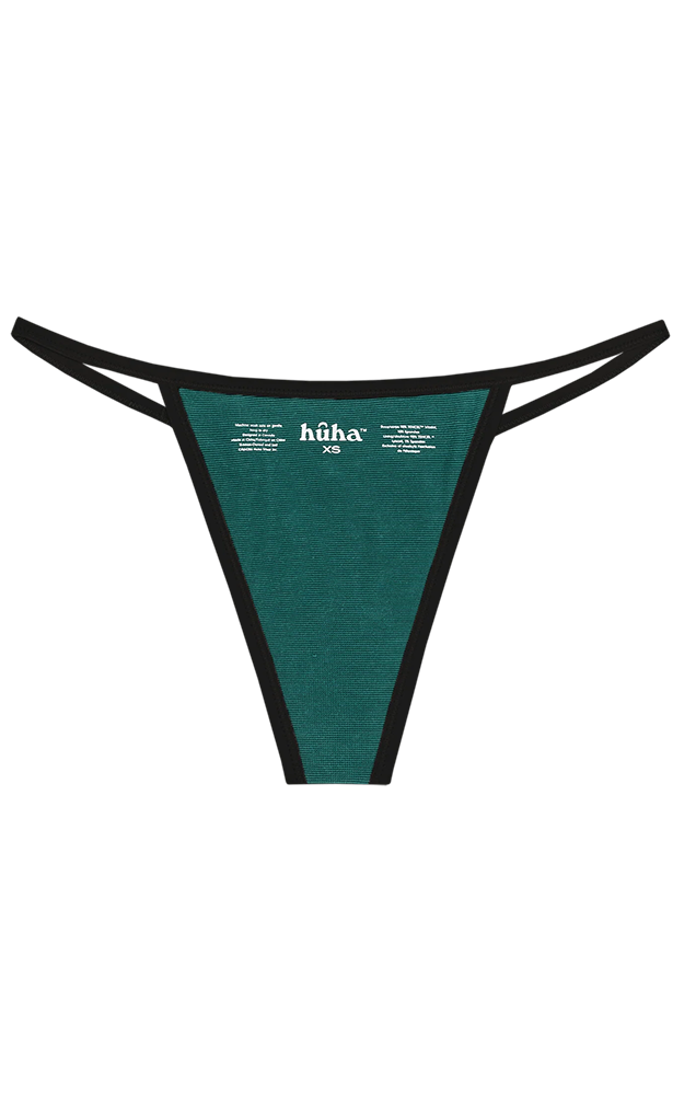 MINERAL UNDIES - STRING THONG 2.0 IN BLACK