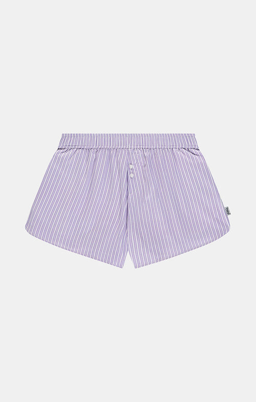POCKIES LADY BOXERS IN LAVENDER STRIPES