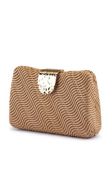 LINDY WOVEN CLUTCH