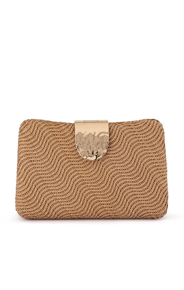LINDY WOVEN CLUTCH