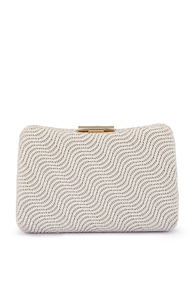 LINDY WOVEN CLUTCH