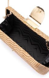 LINDY WOVEN CLUTCH