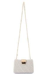 LINDY WOVEN CLUTCH